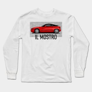 My drawing of the SZ Zagato with the motto "Il Mostro" Long Sleeve T-Shirt